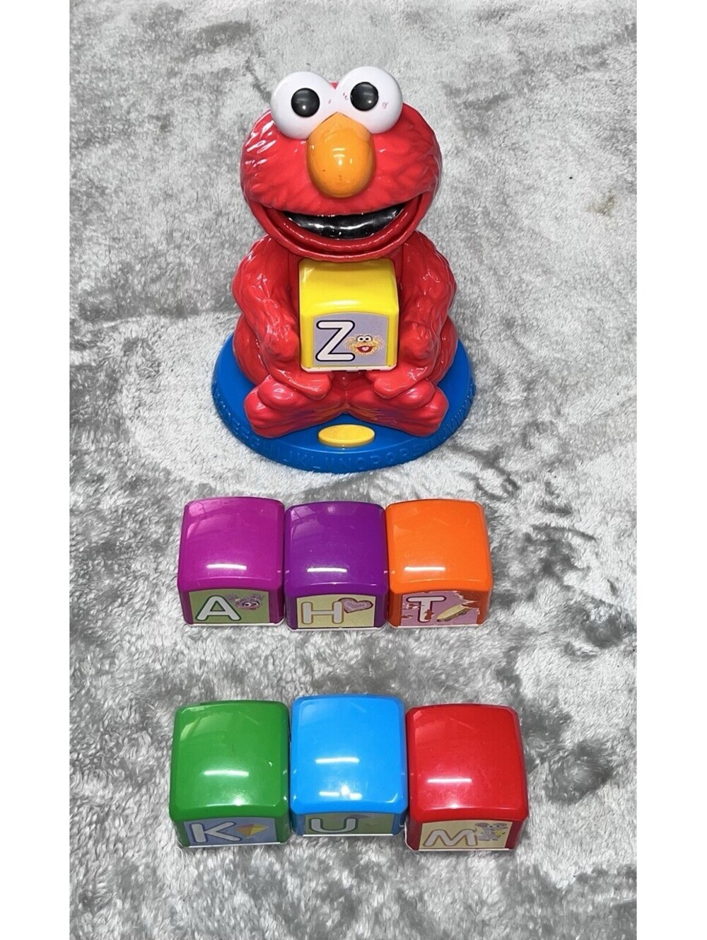 SESAME STREET ELMO ALPHABET BLOCKS FIND AND LEARNING TALKING Works